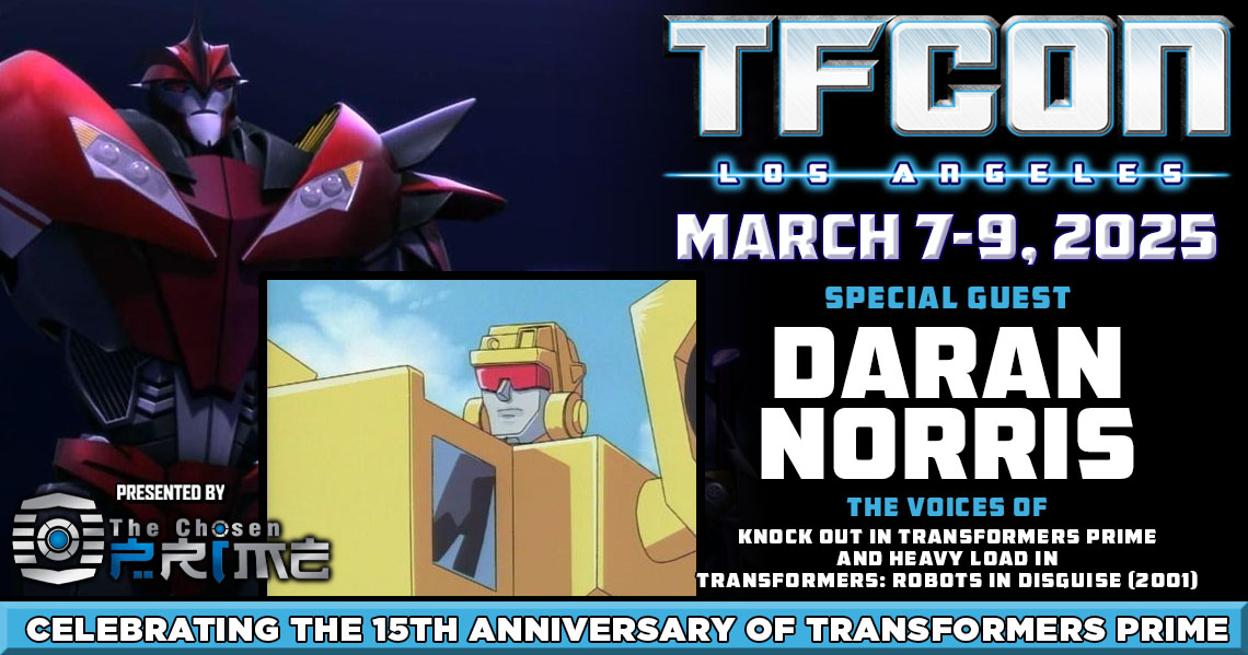 Transformers voice actor Daran Norris to attend TFcon Los Angeles 2025